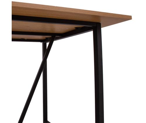 Söögilaud AMSTERDAM 160x90xH75cm, tamm/must