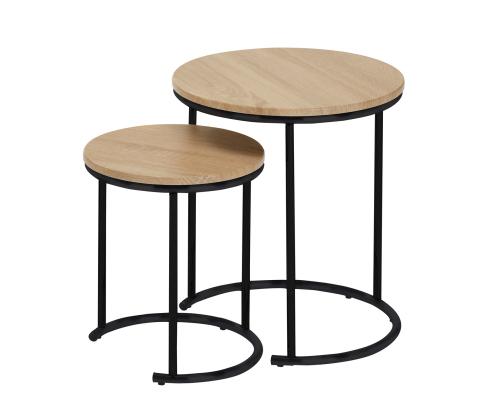 Abilaud ELTO D44,5xH50cm, D34,5xH40cm, laminaatplaat, terasjalad