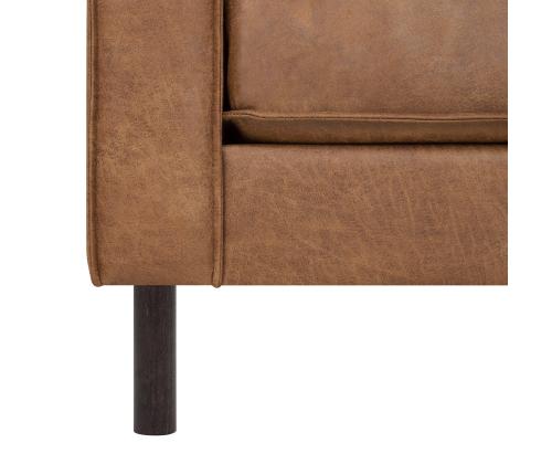 Diivan LUCAS 3-kohaline, pruun, 219x90xH79cm