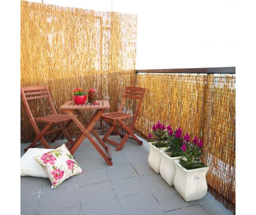 Rull bambusaed IN GARDEN, 1x3m, naturaalne bambus D14/16mm, ühendustraat läbi bambuse