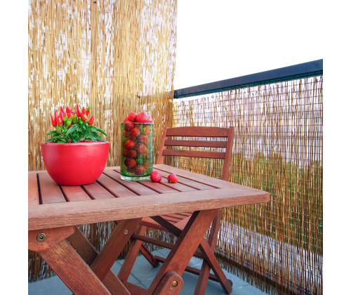 Rull bambusaed IN GARDEN, 1x3m, naturaalne bambus D14/16mm, ühendustraat läbi bambuse