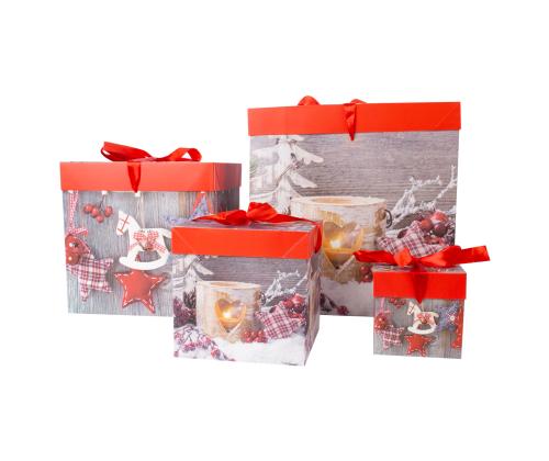 Kinkekarp XMAS GIFT-4, 30x30x30cm, mix