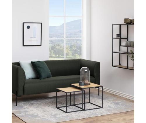 Diivanilauad 2tk SEAFORD, 50x50xH45cm/40x40xH40cm, tamm