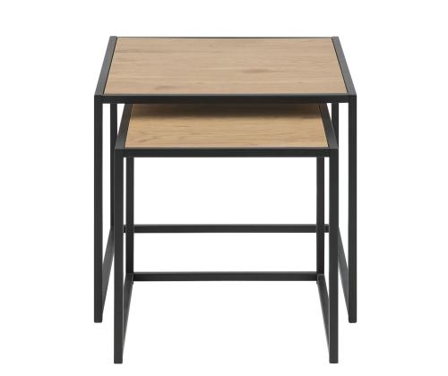 Diivanilauad 2tk SEAFORD, 50x50xH45cm/40x40xH40cm, tamm