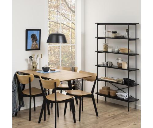 Tool ROXBY tamm/must, 45x55xH79,5cm