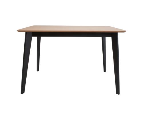 Söögilaud ROXBY 120x80xH76cm, tamm/must