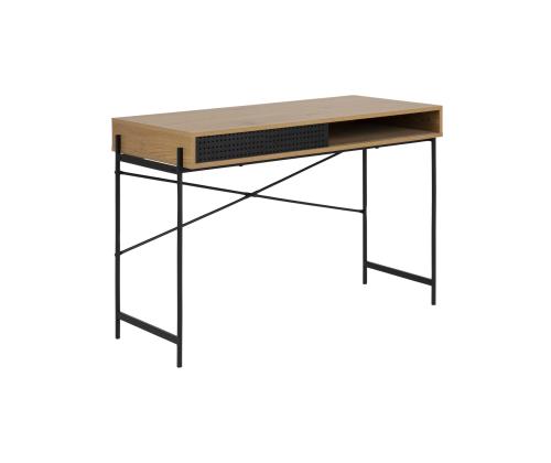 Kirjutuslaud ANGUS 110x50xH75cm, tamm, melamiin, metall