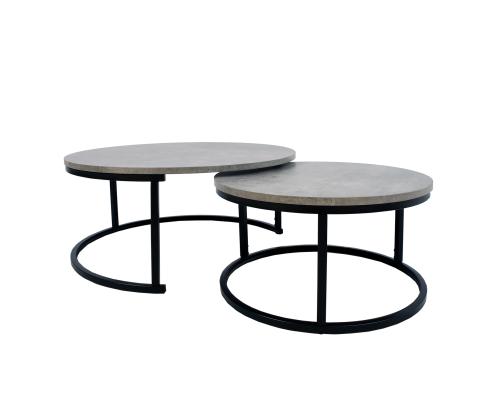 Diivanilaud BRITU 2tk komplektis, hall