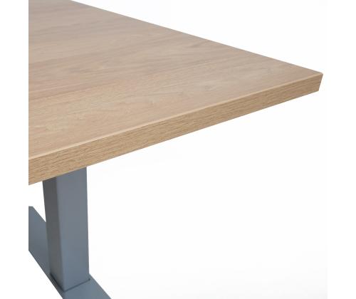 Töölaud ERGO 1-mootoriga 160x80xH71-121cm, hikkoripuu, melamiinplaat