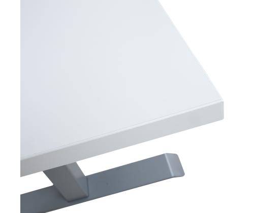 Töölaud ERGO 1-mootoriga 160x80xH71-121cm, hallikasvalge, melamiinplaat