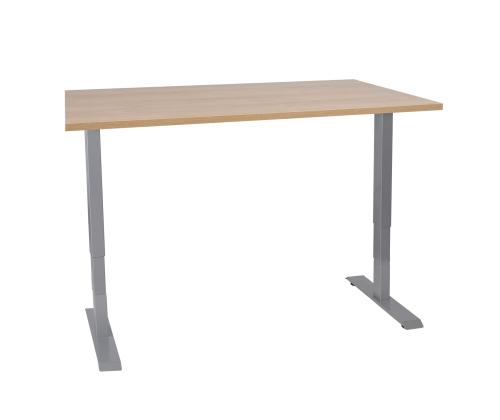 Töölaud ERGO 2-mootoriga 140x70xH60-125cm, hikkoripuu