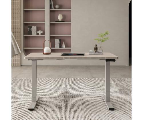 Töölaud ERGO OPTIMAL 2-mootoriga 160x80cm, hallikasvalge