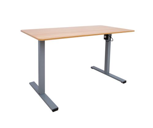 Töölaud ERGO OPTIMAL 1-mootoriga 140x70cm, hikkoripuu