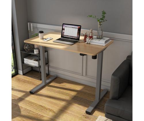 Töölaud ERGO OPTIMAL 1-mootoriga 120x60cm, tamm