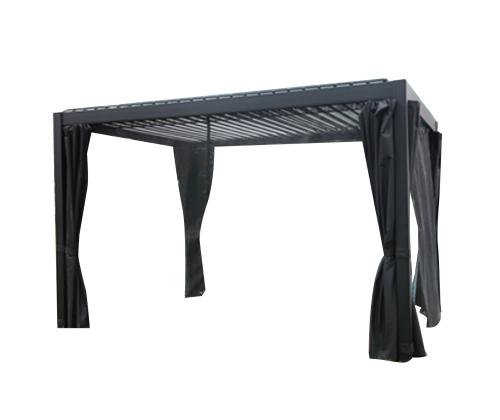 Varikatus MIRADOR 3x3xH2,5m kardinatega, tumehall