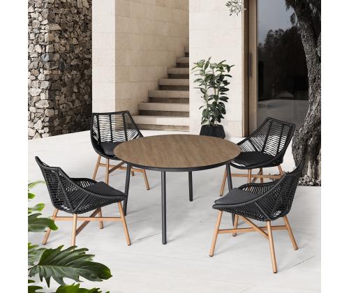 Aiamööblikomplekt HELSINKI laud ja 4 tooli