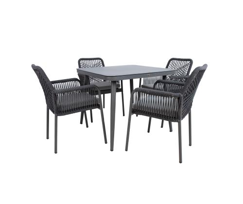 Aiamööblikomplekt HELA laud ja 4 tooli
