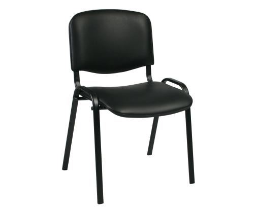 Klienditool ISO, 54,5x42,5xH82cm, iste: kunstnahk, värvus: must, raam: must