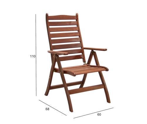 Tool BORDEAUX 60x68xH110cm, meranti