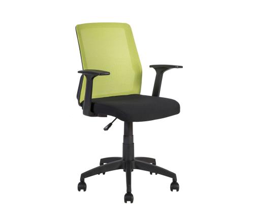 Töötool ALPHA, 60x55xH87,5-95cm, must/roheline, polüesterkangas, plastik