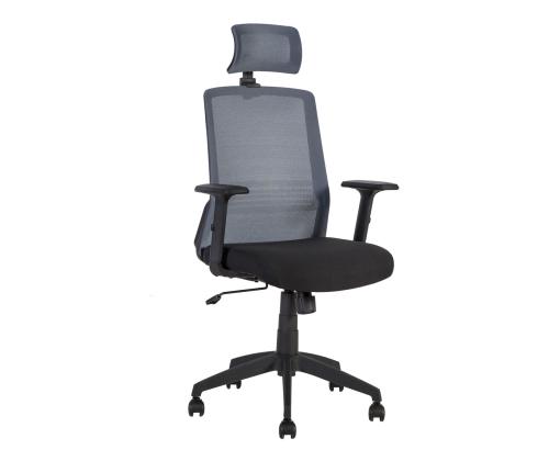 Töötool BRAVO 62x53xH114-120cm, must/hall