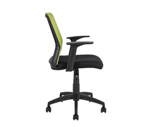 Töötool ALPHA, 60x55xH87,5-95cm, must/roheline, polüesterkangas, plastik