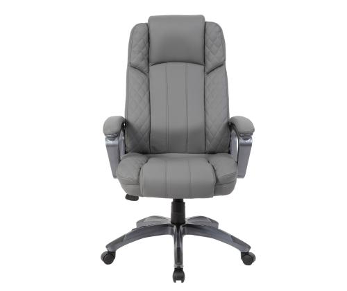 Töötool HOWARD, 66x75,5xH116-123,5cm, hall, kunstnahk, plastik