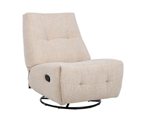 Tugitool WILLA manuaalne recliner, pöörlev ja kiikuv 82x97xH96cm, beež