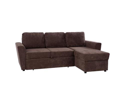 Nurgadiivanvoodi INGA 217x92/160xH92cm, pruun