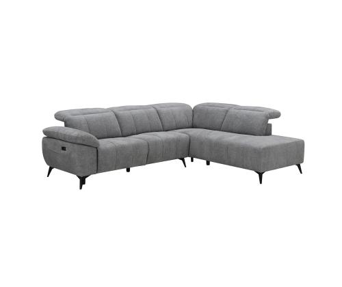 Nurgadiivan HAMID PN, elektriline recliner 279x106/225xH82cm, hall