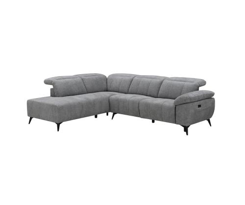 Nurgadiivan HAMID VN, elektriline recliner 279x225/106xH82cm, hall