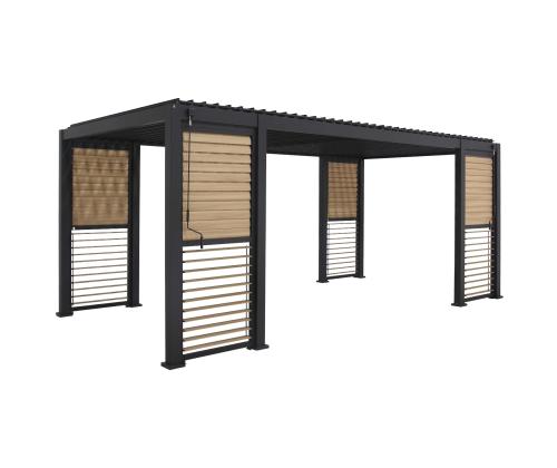 Varikatus MIRADOR-111 lamellseintega 3x6m, tumehall