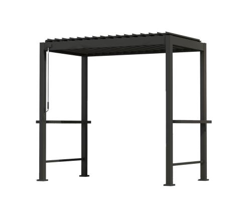 Varikatus MIRADOR BBQ 2,55x1,5m, tumehall