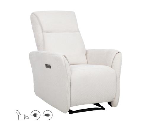 Tugitool HEIDY elektriline recliner 79x97xH104cm, valge
