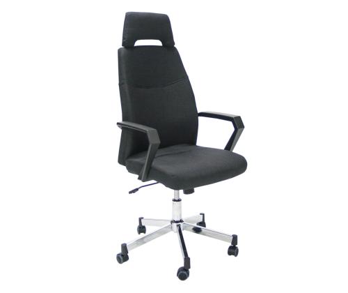 Töötool DOMINIC 58x59xH113,5-121cm, must