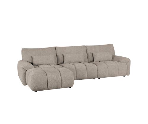 Nurgadiivan BARBARA VN 300x163/100xH89cm, helepruun