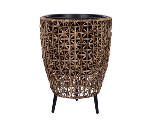 Lillepott WICKER 38x38xH54cm, pruun