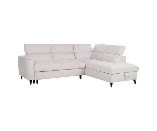 Nurgadiivanvoodi SAMANTHA PN 255x95/205xH82/99cm, valge