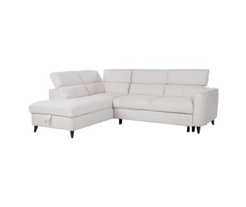 Nurgadiivanvoodi SAMANTHA VN 255x205/95xH82/99cm, valge