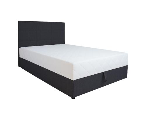 Kontinentaalvoodi LEIKO 140x200cm, must