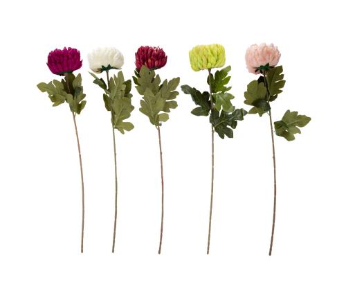 Kunstlill FLOWERLY H74cm, krüsanteem, mix