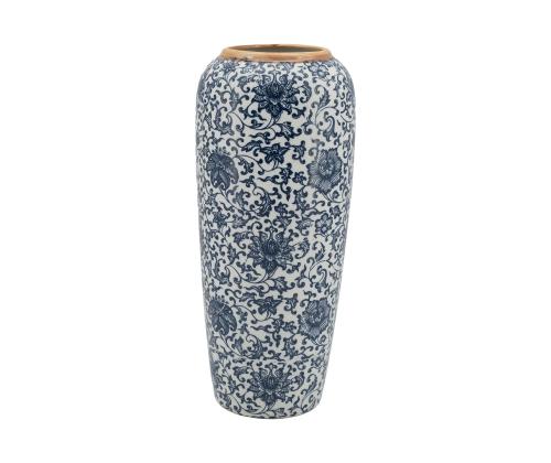 Vaas TITAN STONE D17xH34cm, sinine lill
