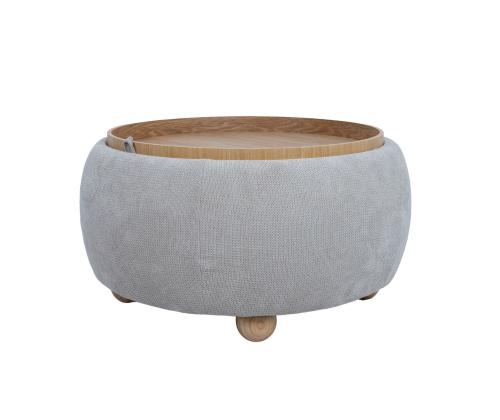 Tumba/laud HIRO D67xH38cm, beež, panipaigaga