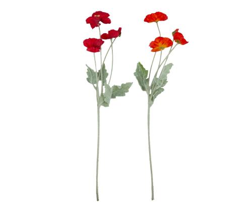 Kunstlill FLOWERLY moon, punane või oranž, mix