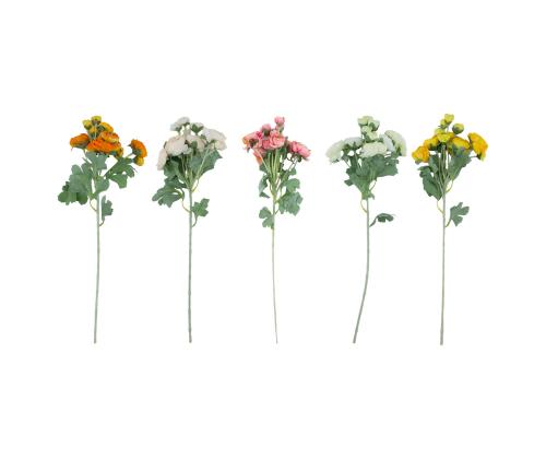 Kunstlill FLOWERLY "Ranunculus" õisi 12tk, mix