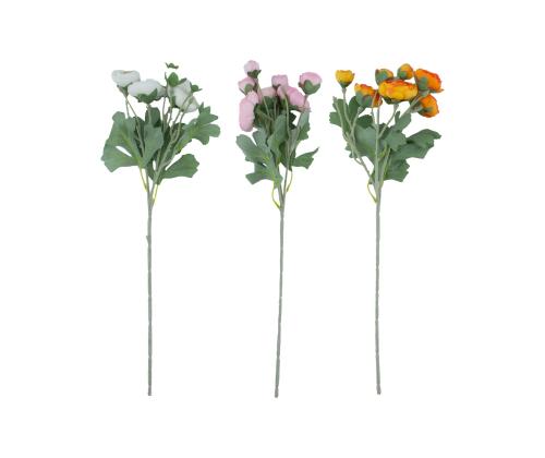 Kunstlill FLOWERLY "Ranunculus" õisi 7tk, mix