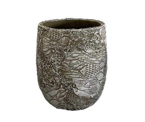 Lillepott SUNNY CORAL D33xH39cm, beež