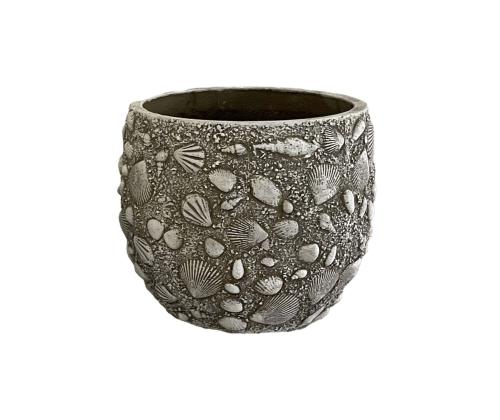 Lillepott SUNNY SHELL D27xH25cm, beež