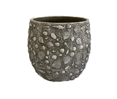 Lillepott SUNNY SHELL D35.5xH33cm, beež