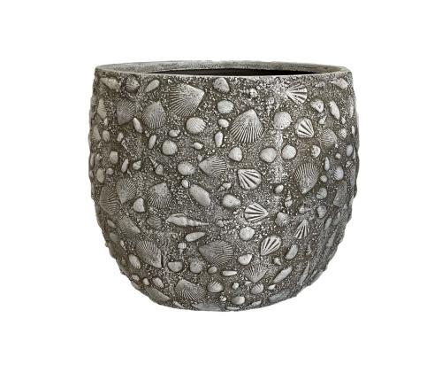 Lillepott SUNNY SHELL D44.5xH41cm, beež